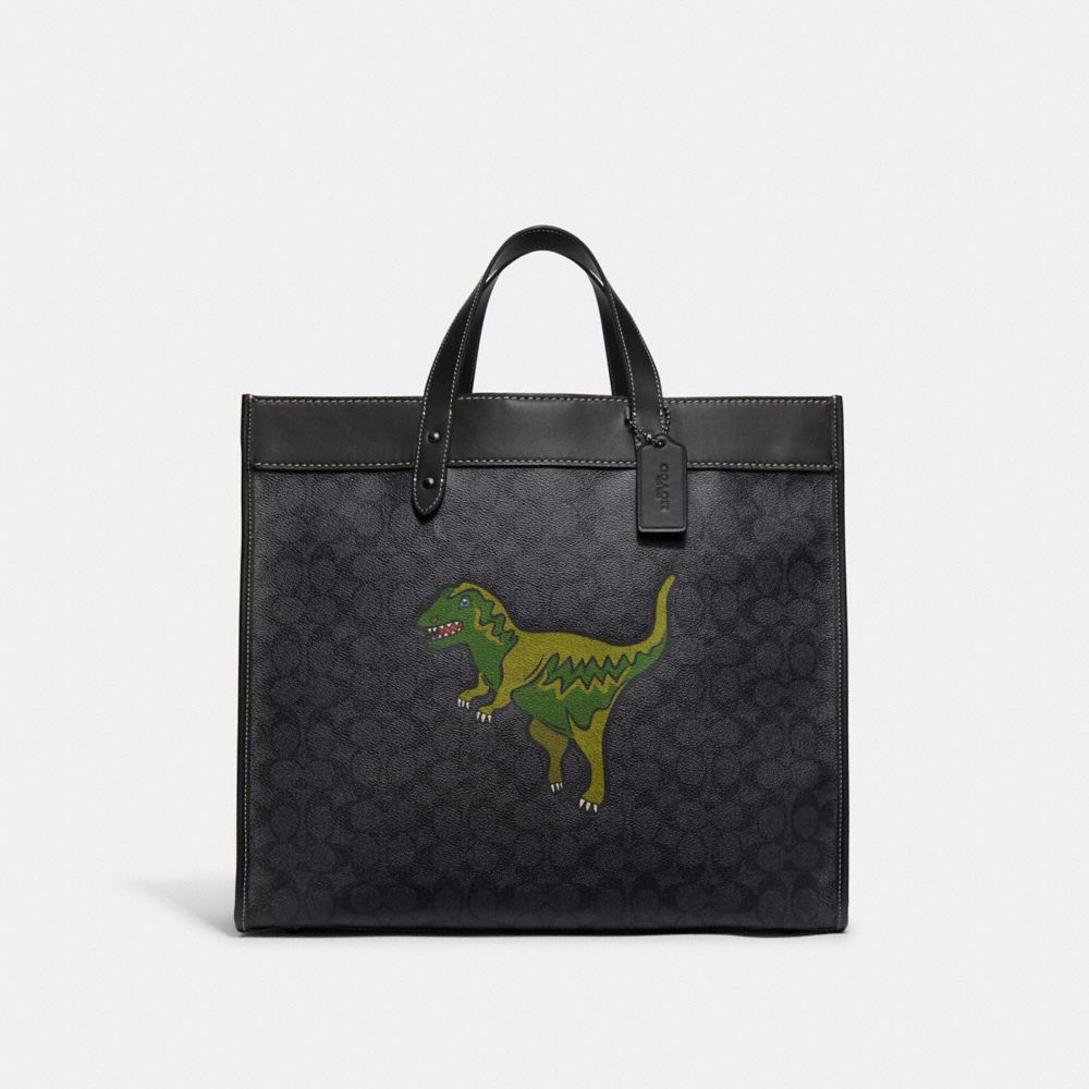 COACH®: Field Tote 40 In Signature Canvas With Rexy