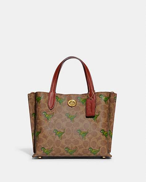 CoachWillow Tote 24 In Signature Canvas With Rexy Print