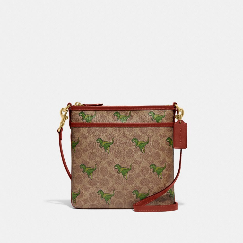 Kitt Messenger Crossbody In Signature Canvas With Rexy Print