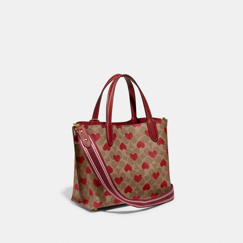 COACH®: Willow Tote 24 In Signature Canvas With Heart Print