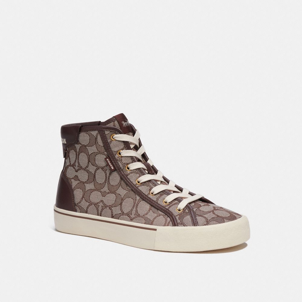 Skate High Top Sneaker In Signature Jacquard