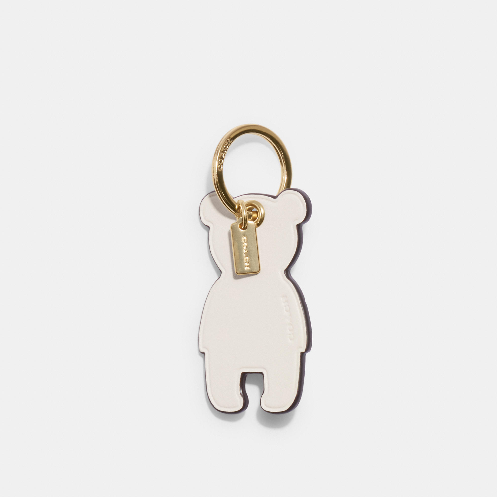 Coach Outlet Bear Bag Charm In White