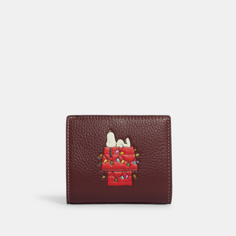 COACH® | Coach X Peanuts Snap Wallet With Snoopy Lights Motif