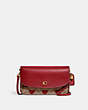 COACH®,HAYDEN CROSSBODY IN SIGNATURE CANVAS WITH HEART PRINT,Signature Coated Canvas,Heart,Brass/Tan Red Apple,Front View