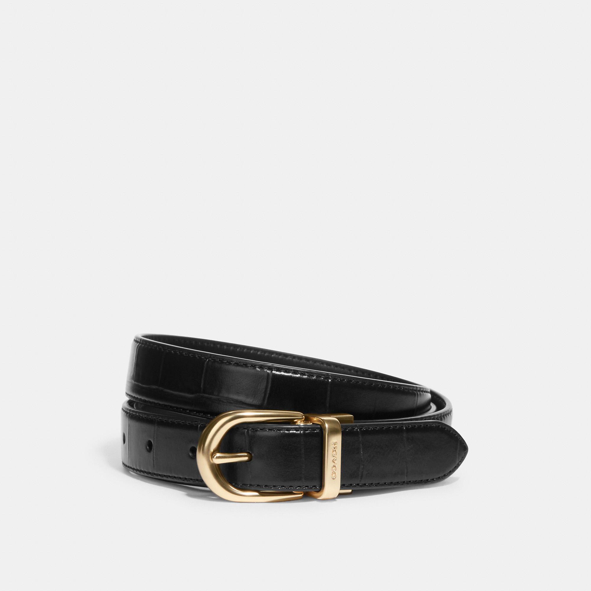 Shop Coach Outlet Classic Buckle Cut To Size Reversible Belt, 25 Mm In Black