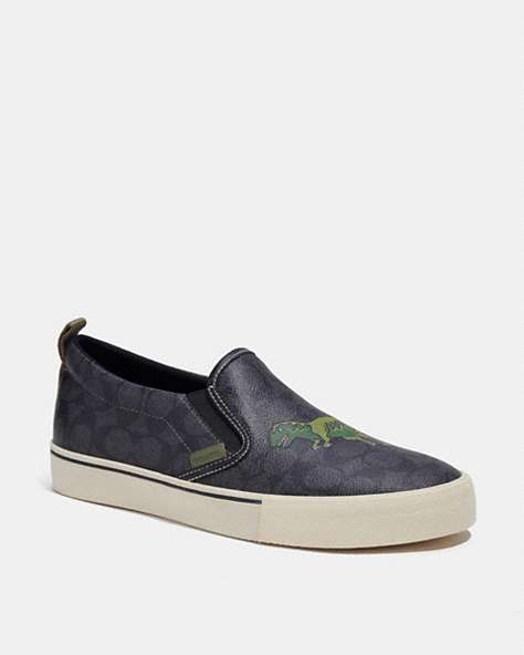 CoachSkate Slip On Sneaker In Signature Canvas With Rexy
