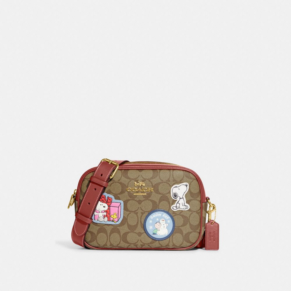 COACH® Coach X Peanuts Jamie Camera Bag In Signature Canvas With Patches