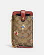 Phone Crossbody In Signature Canvas With Cat Mittens Print