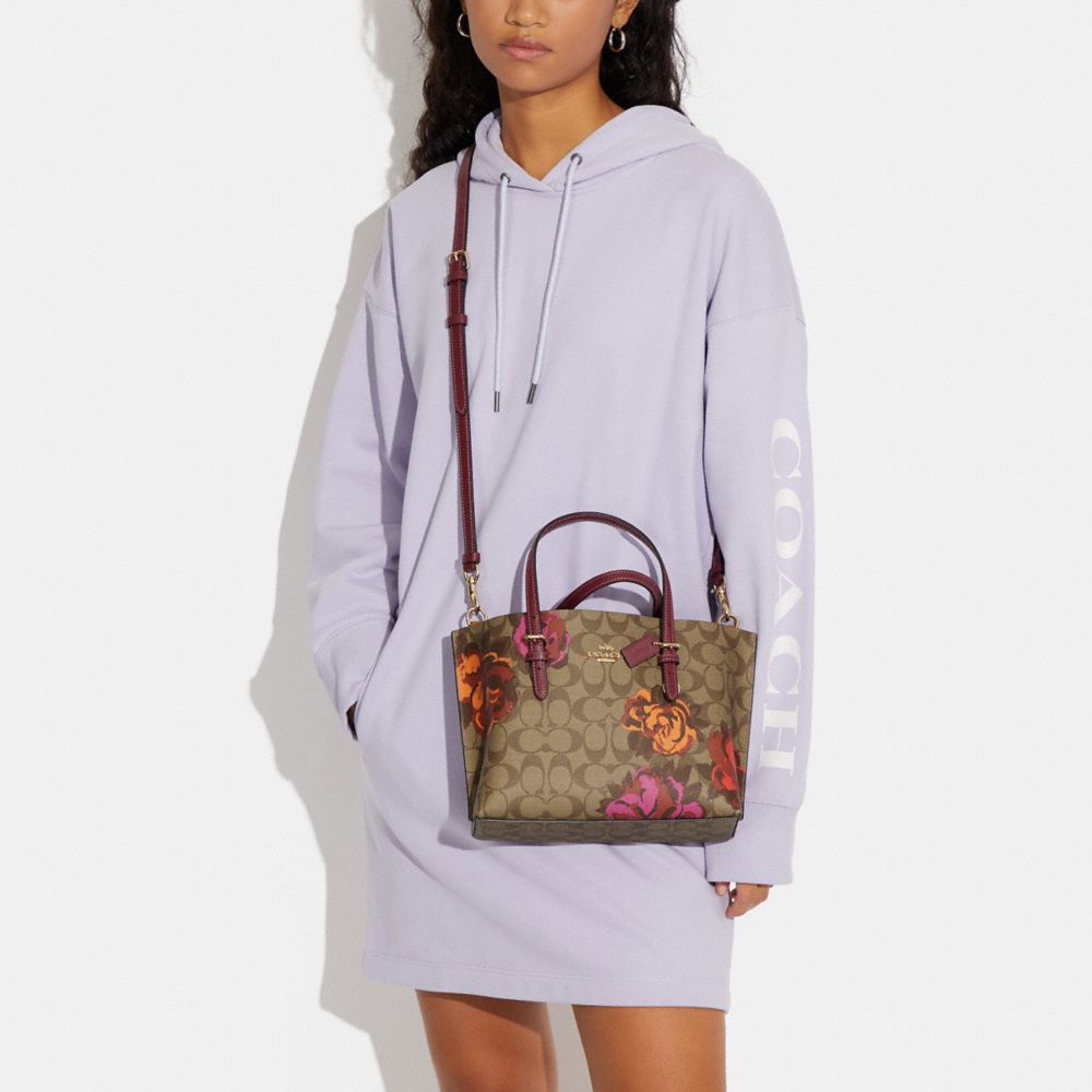 coach mollie tote 25 in signature canvas