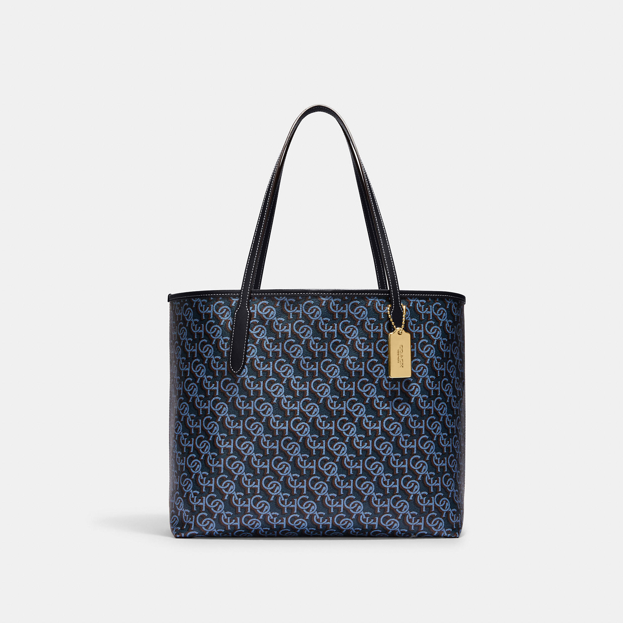 COACH OUTLET CITY TOTE WITH MONOGRAM PRINT