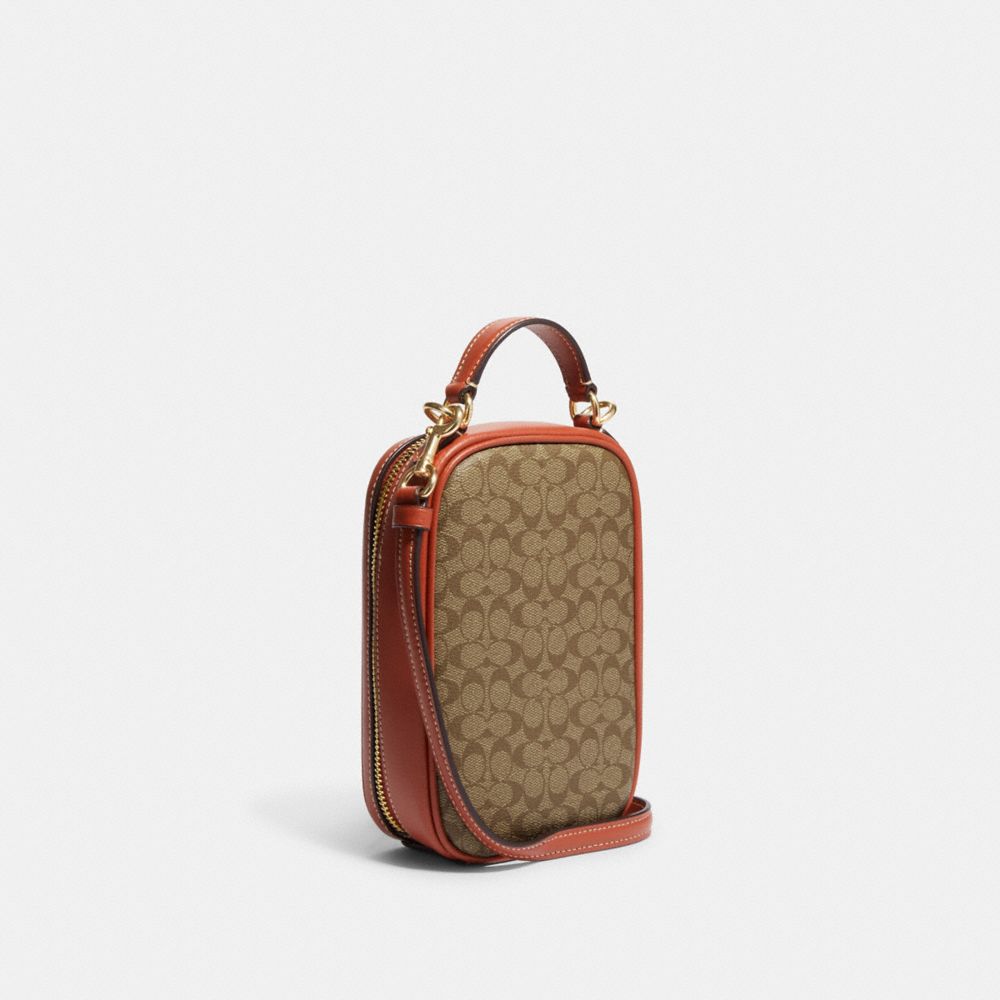 Eva Phone Crossbody In Colorblock Signature Canvas