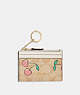 Mini Skinny Id Case In Signature Canvas With Heart Cherry Print