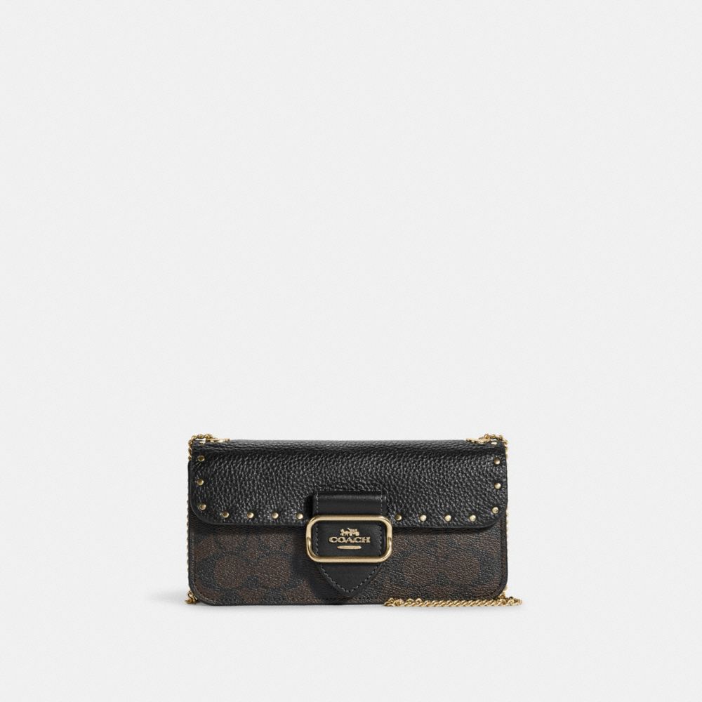 Coach Outlet Small Morgan Wallet In Colorblock Signature Canvas