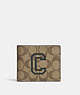 3 In 1 Wallet In Signature Canvas With Varsity Motif