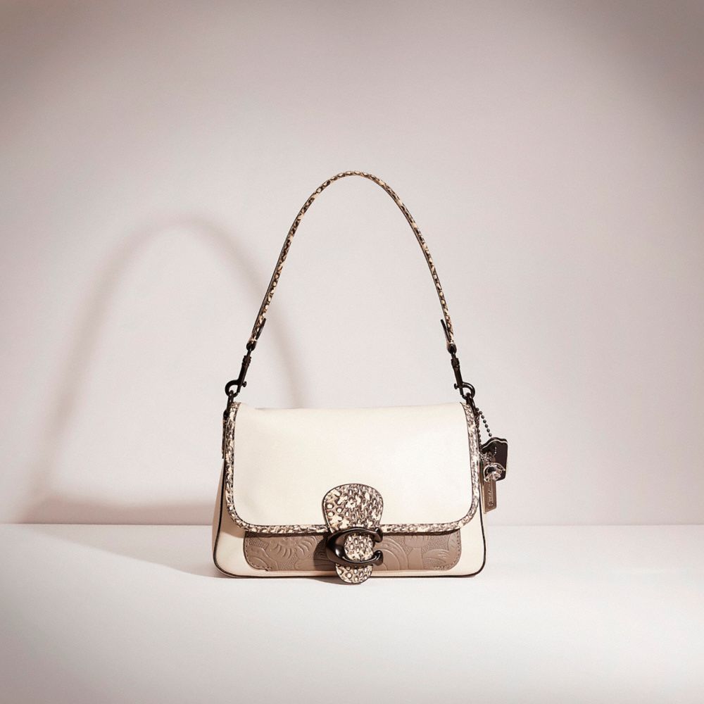 Upcrafted Soft Tabby Shoulder Bag With Snakeskin Detail COACH®