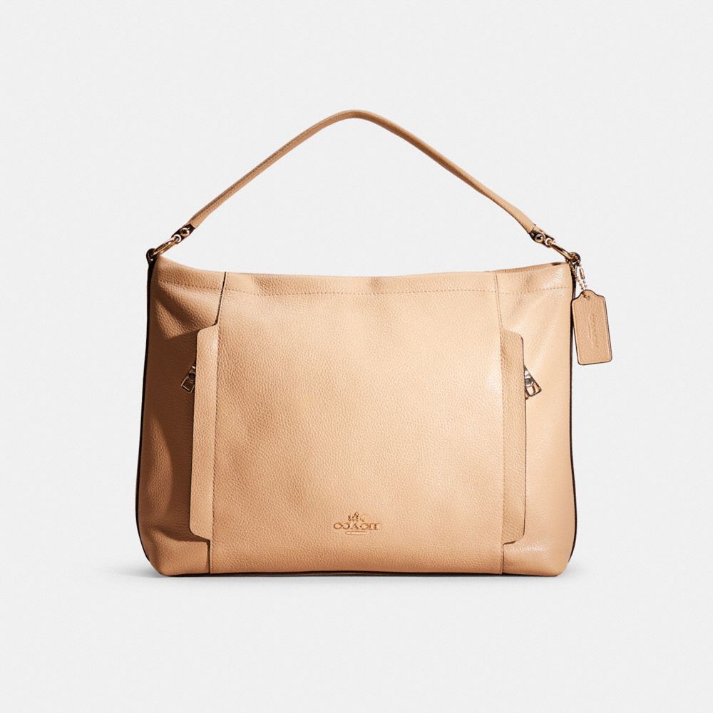 Coach Restored Scout Hobo In Light Gold/nude