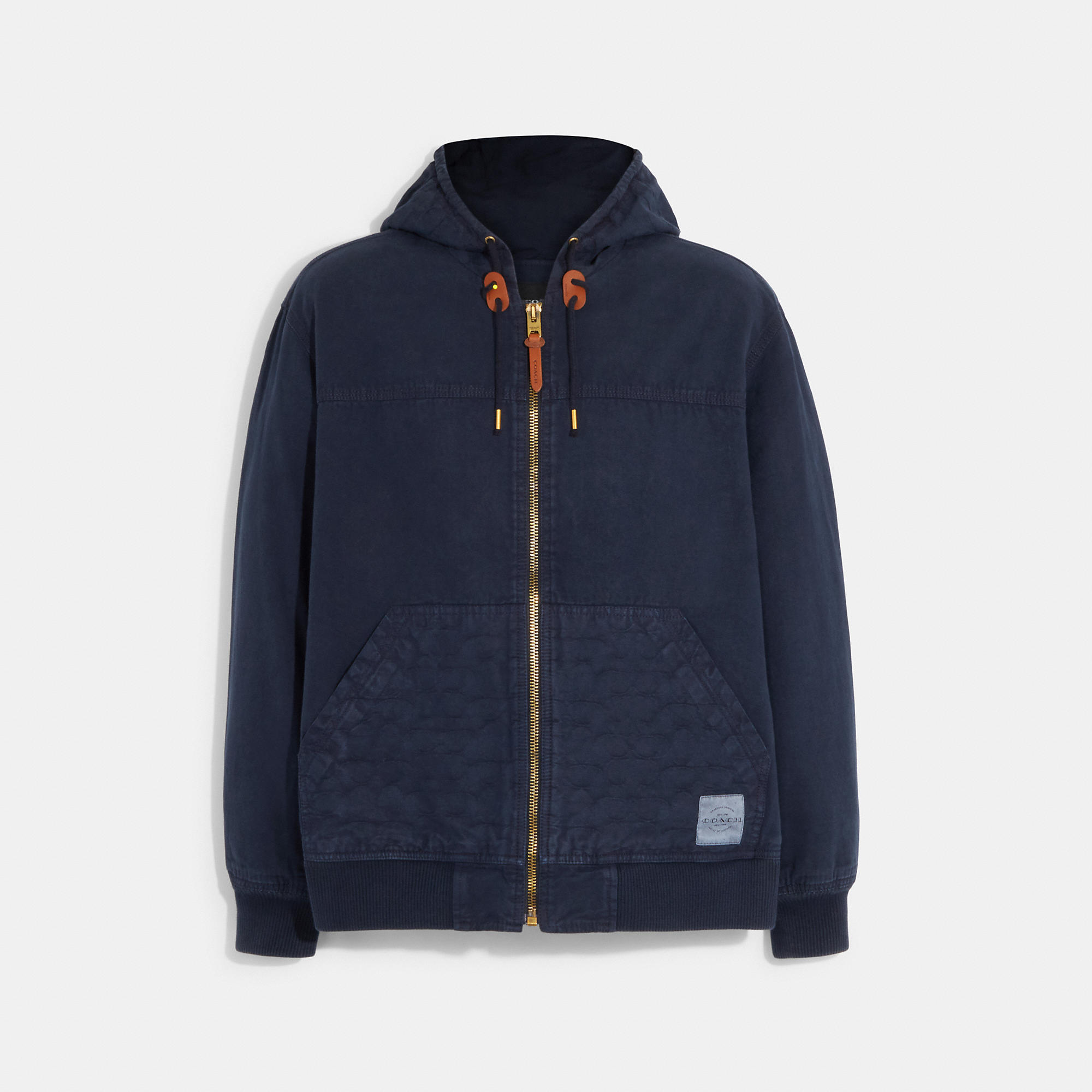 COACH OUTLET HOODED ZIP UP JACKET