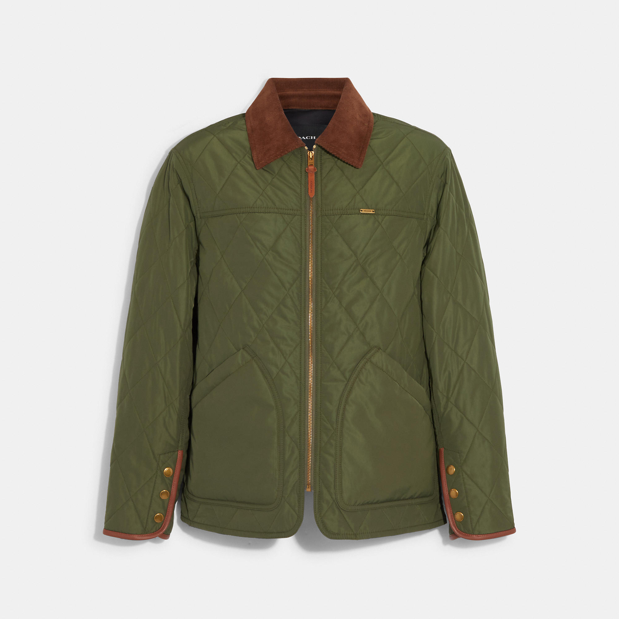 Coach Outlet Lightweight Quilted Jacket - Green