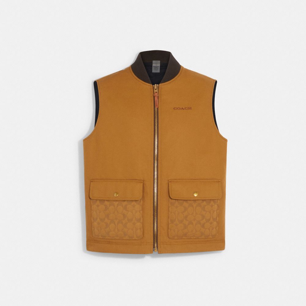 COACH® | Reversible Canvas Vest