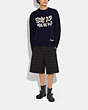 COACH®,COACH | SCOOBY-DOO! SWEATER,Wool/Cashmere,Navy,Scale View