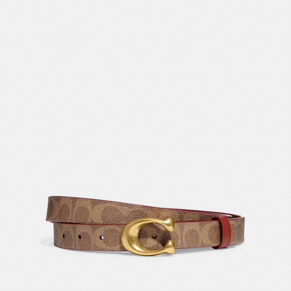 Ru Bowling prachtig COACH®: Sculpted C Buckle Cut To Size Reversible Belt, 25 Mm