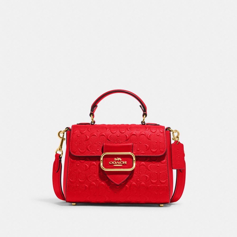 Romantik mundstykke spøgelse COACH® | Morgan Top Handle Satchel In Signature Leather