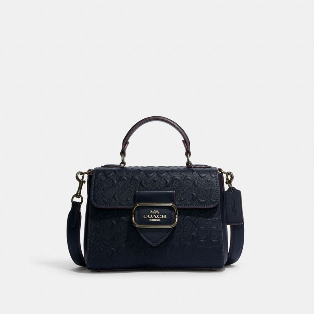 COACH® Top Handle Satchel In Signature Leather