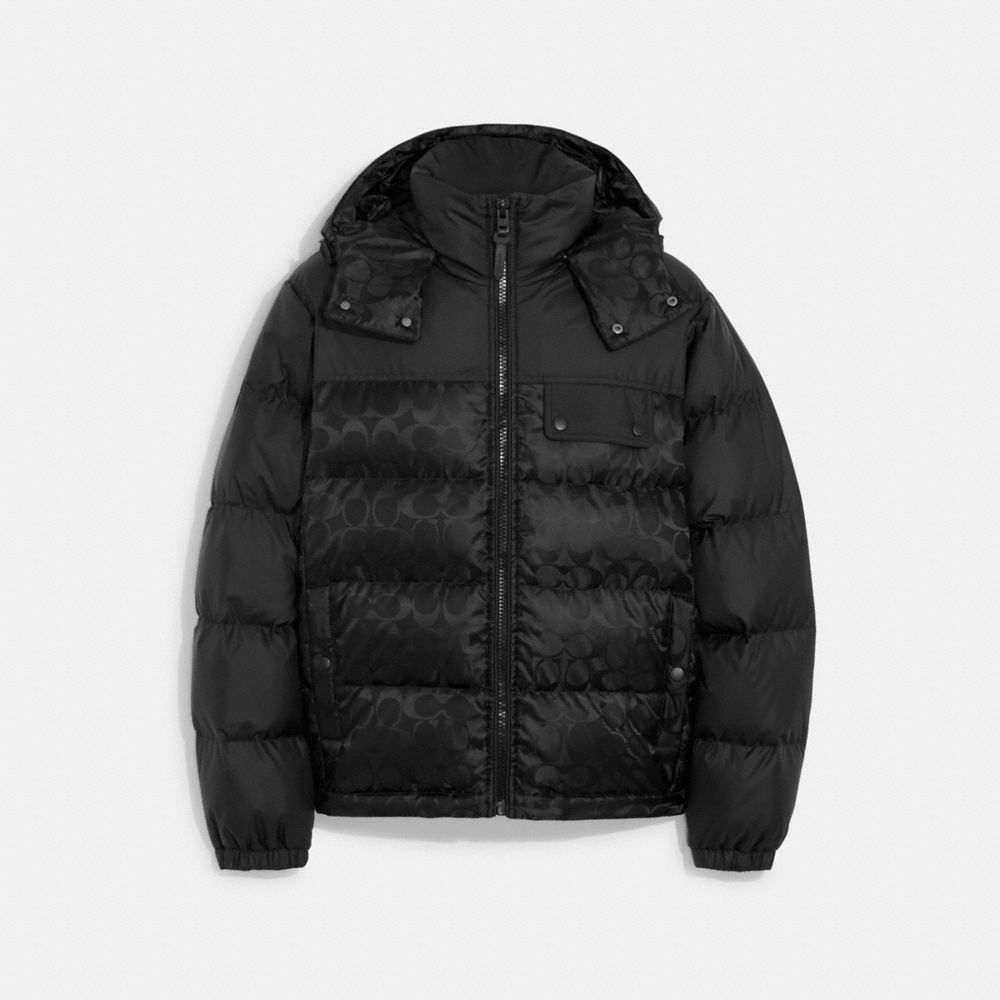 Signature Hooded Puffer Jacket