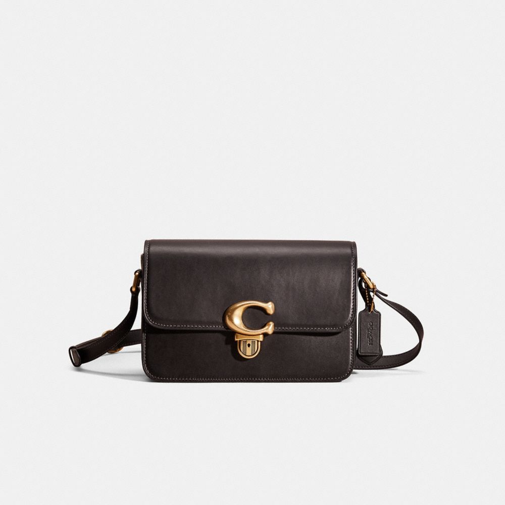 Coach Restored Studio Shoulder Bag In Brass/black