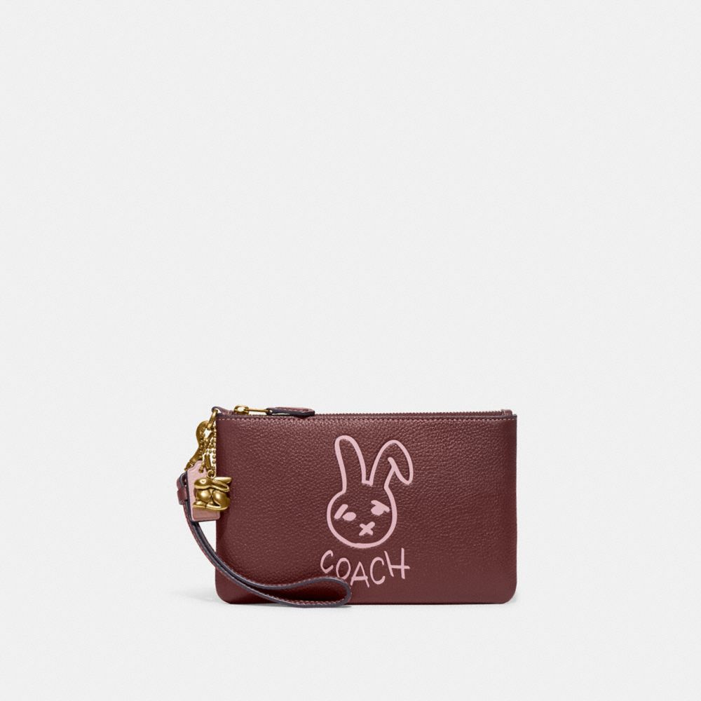 COACH®: Lunar New Year Small Wristlet With Rabbit