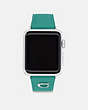 COACH®,APPLE WATCH® STRAP, 38MM, 40MM AND 41MM,Leather,Bright Green,Front View