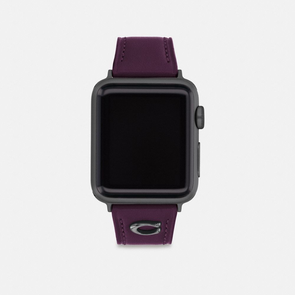 apple watch berry leather band