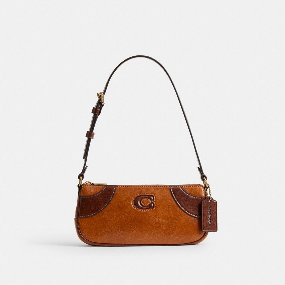 COACH®,Bowling Small Shoulder Bag,,Front View