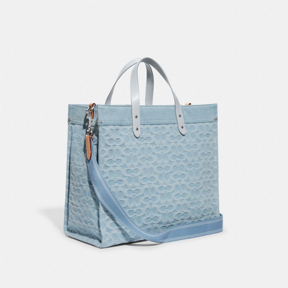 COACH® | Field Tote 40 In Signature Denim