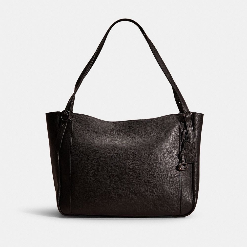 Coach Restored Alana Tote In Pewter/black