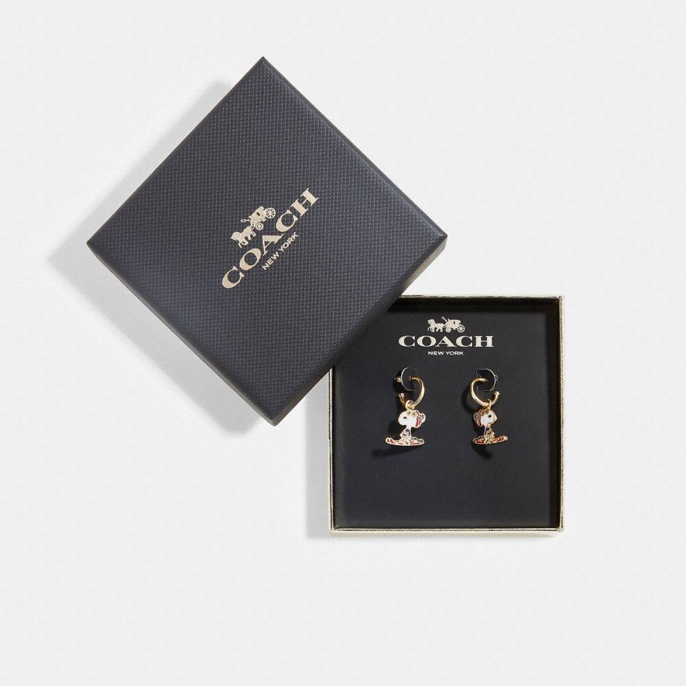 公式 コーチアウトレット Coach X Peanuts スヌーピー スキー ハギー ピアス ピアス