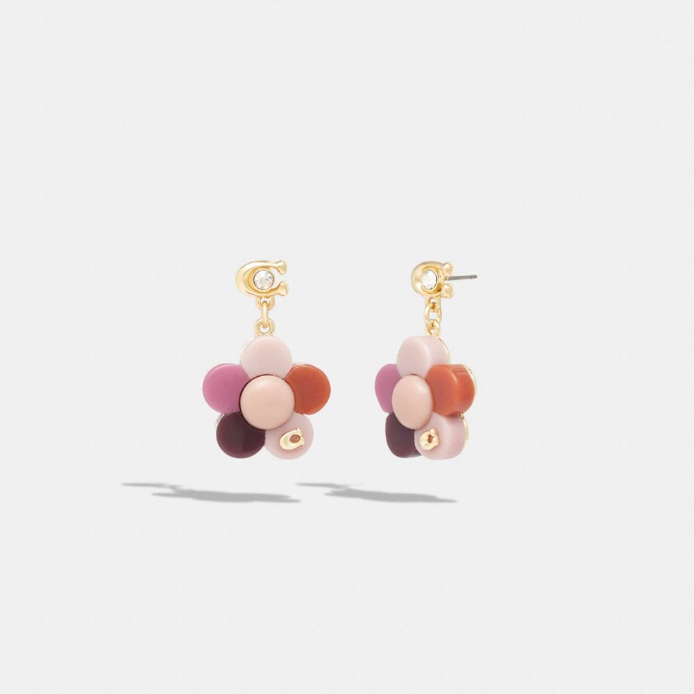 COACH® Flower Drop Earrings