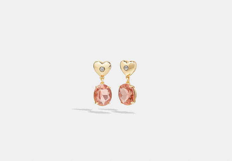 Heart Stone Drop Earrings
