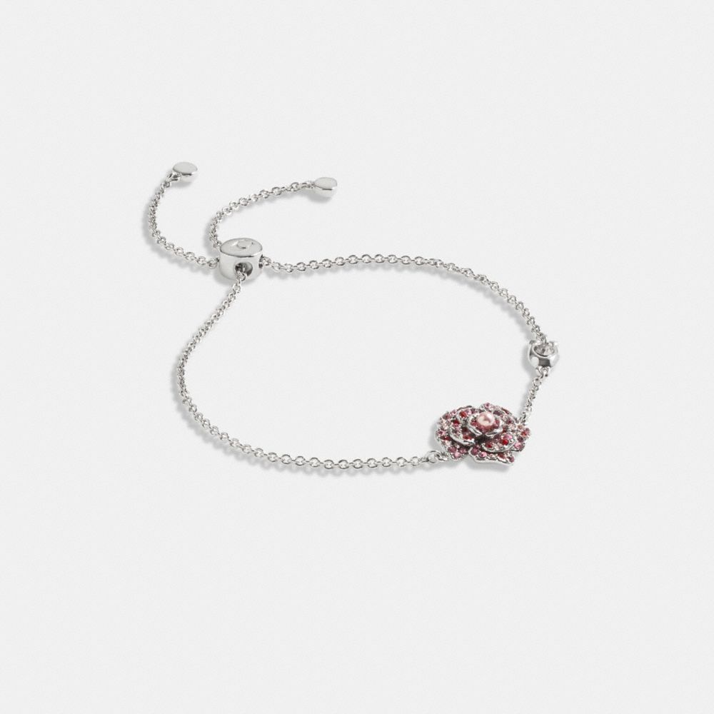 Coach Outlet Sparkling Rose Slider Bracelet In Grey ModeSens