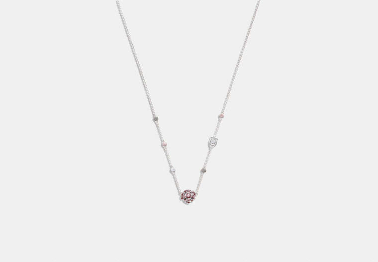 Sparkling Rose Stone Necklace