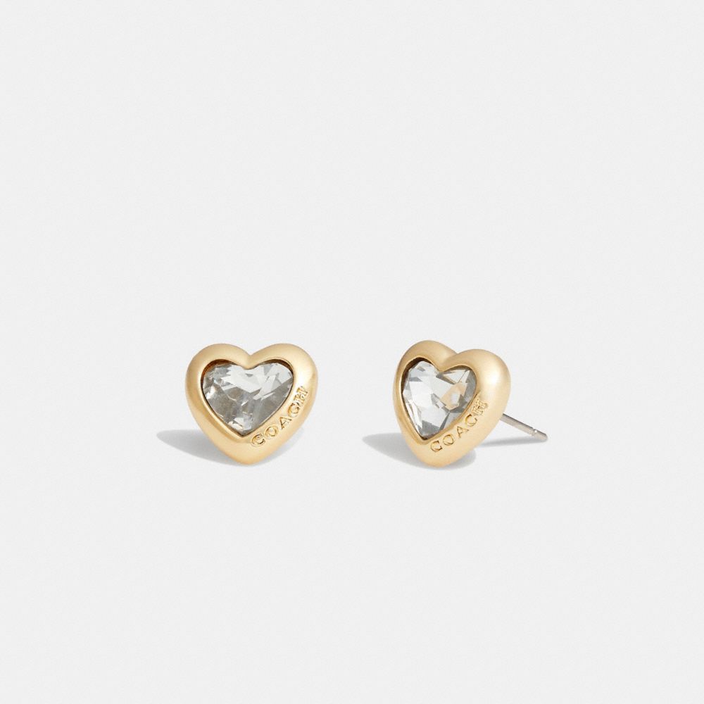 COACH®: Heart Stud Earrings