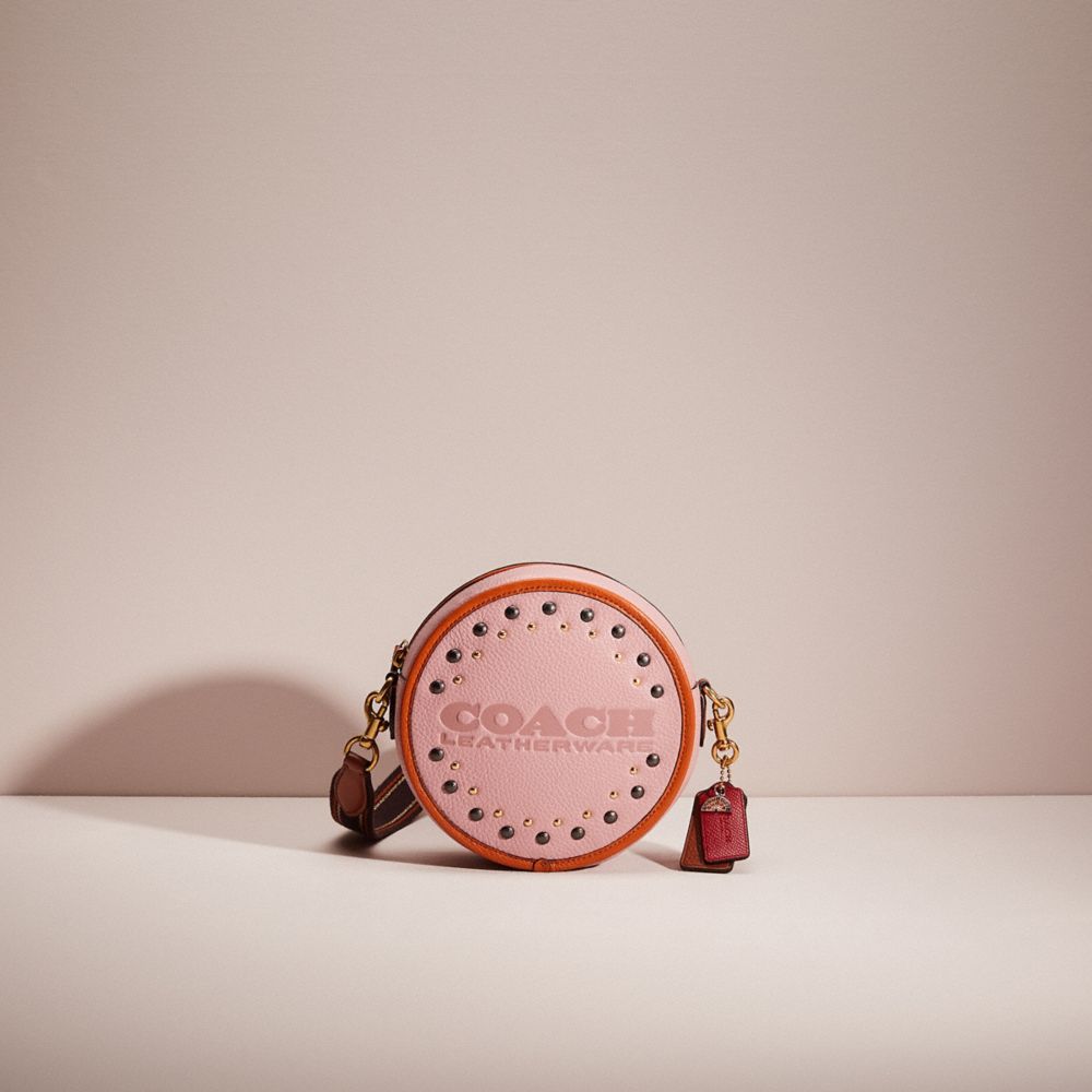 coach kia circle bag in colorblock