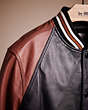 Restored Leather Varsity Jacket