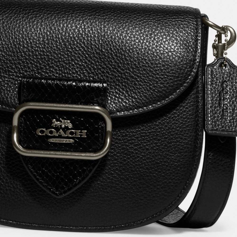 売り値下 【 COACH Saddle Bag In Signature Leather ☆