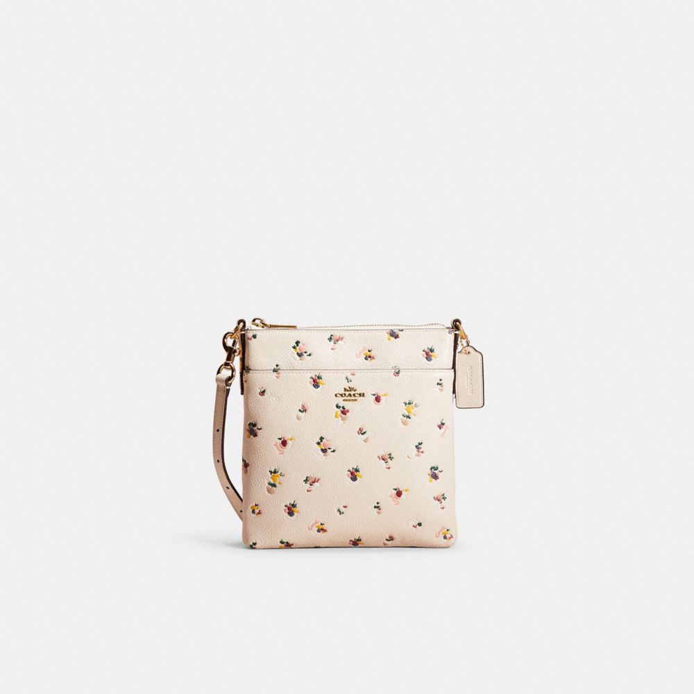 Restored Kitt Messenger Crossbody With Paint Dab Floral Print | COACH®