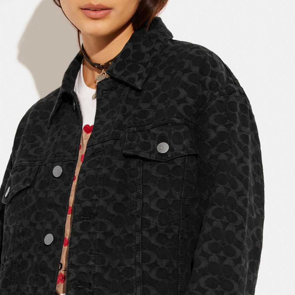 Signature Jacquard Denim Jacket | COACH®