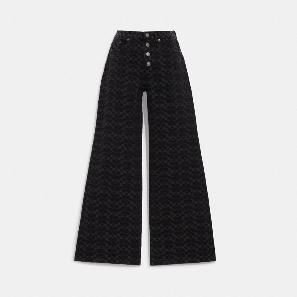 Signature Jacquard Denim Jeans COACH®