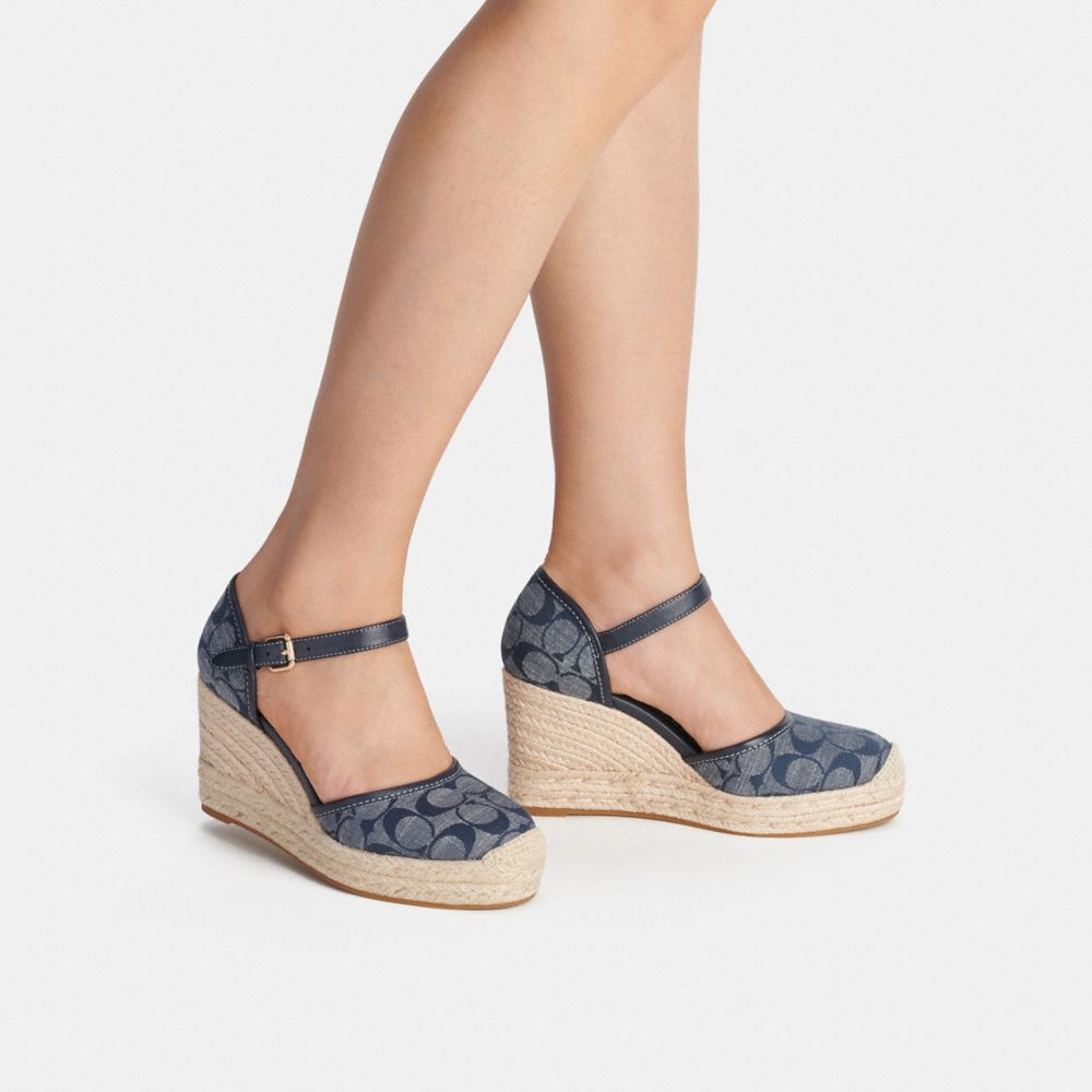 COACH® | Raine Espadrille In Signature Denim