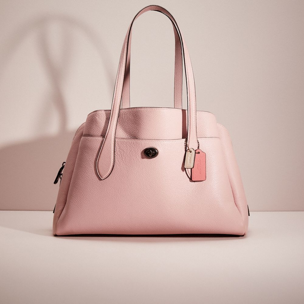 Coach Restored Lora Carryall In Pewter/aurora
