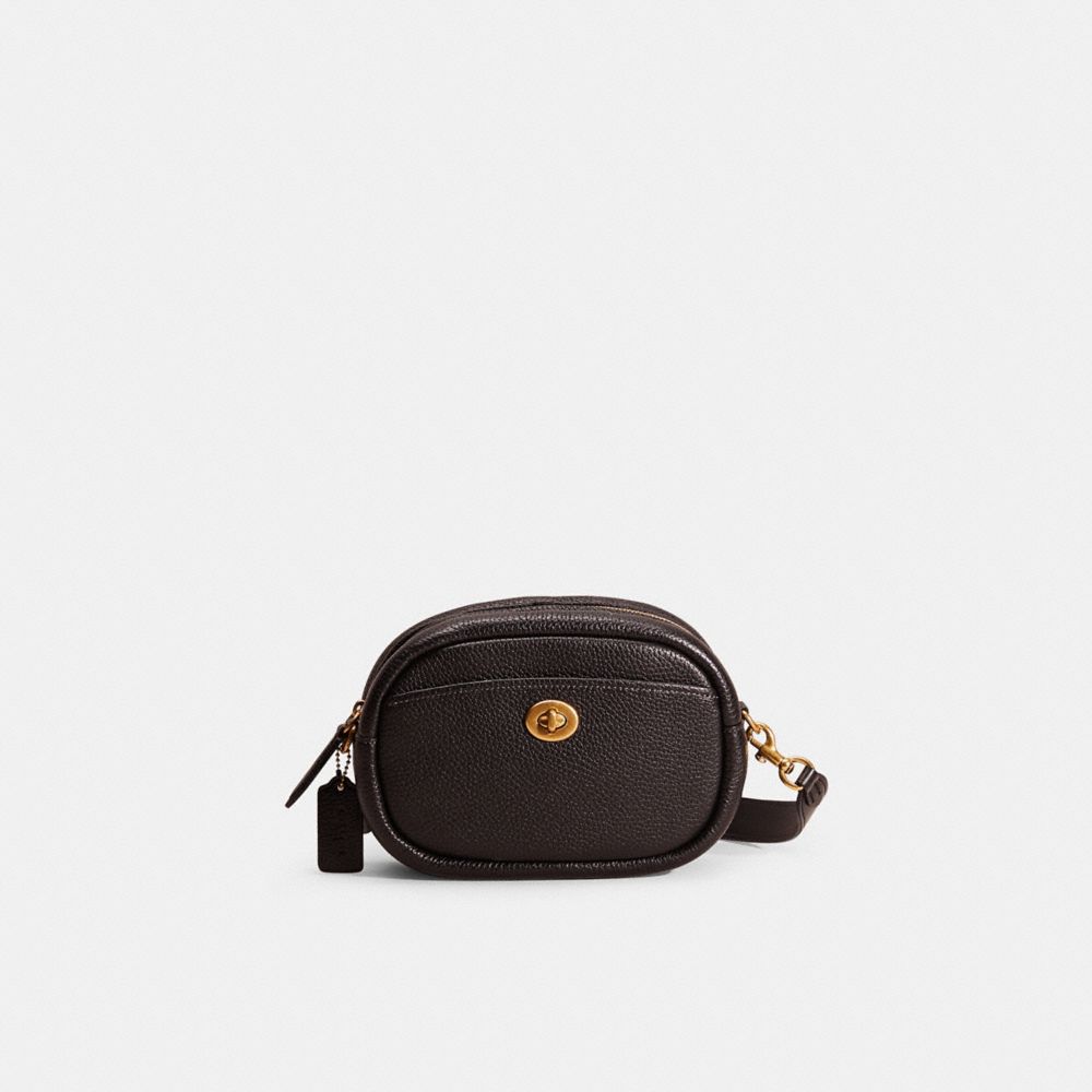 Coach Restored Camera Bag In Brass/black